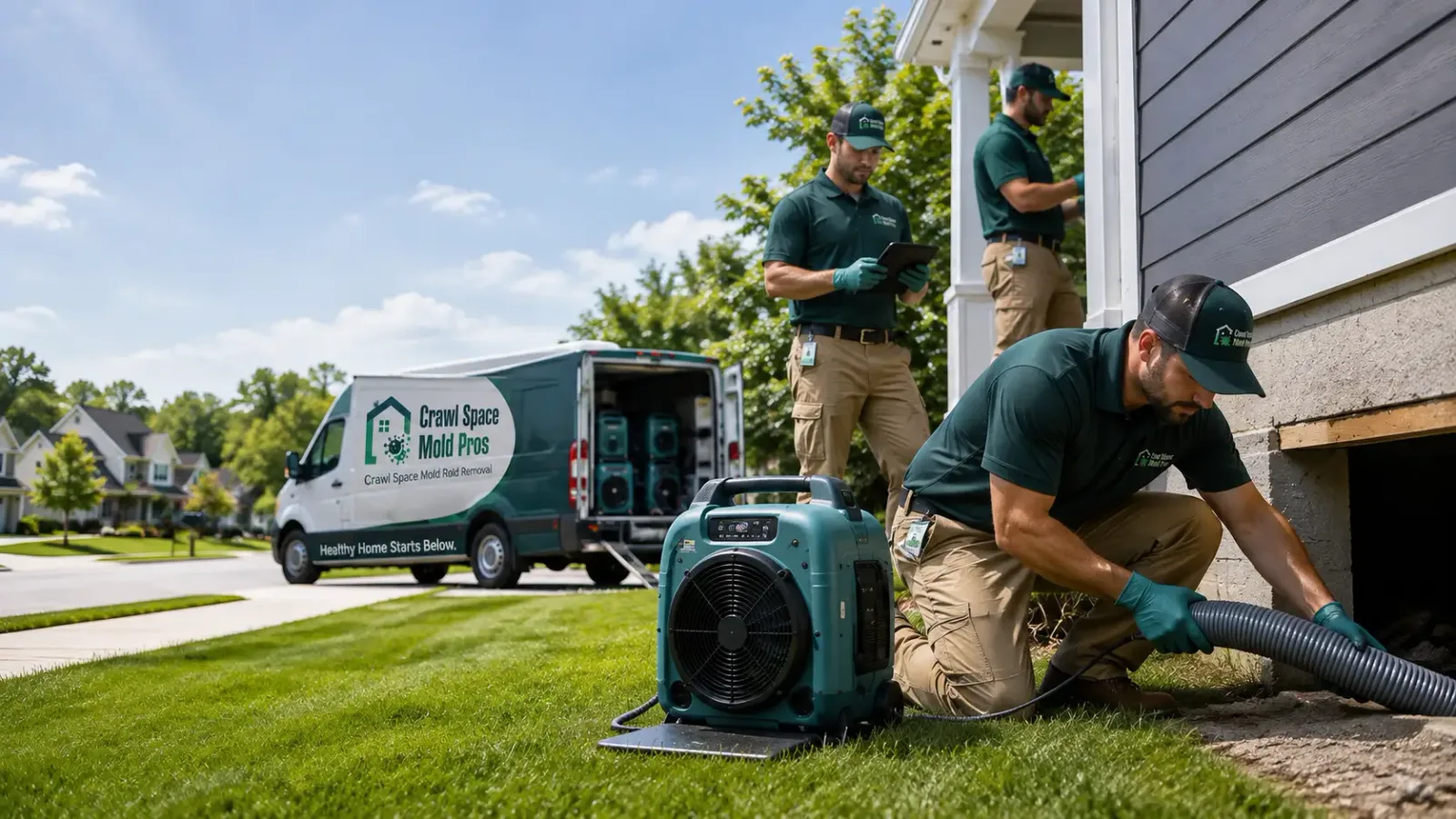 Crawl Space Mold Removal in Wapella, IL